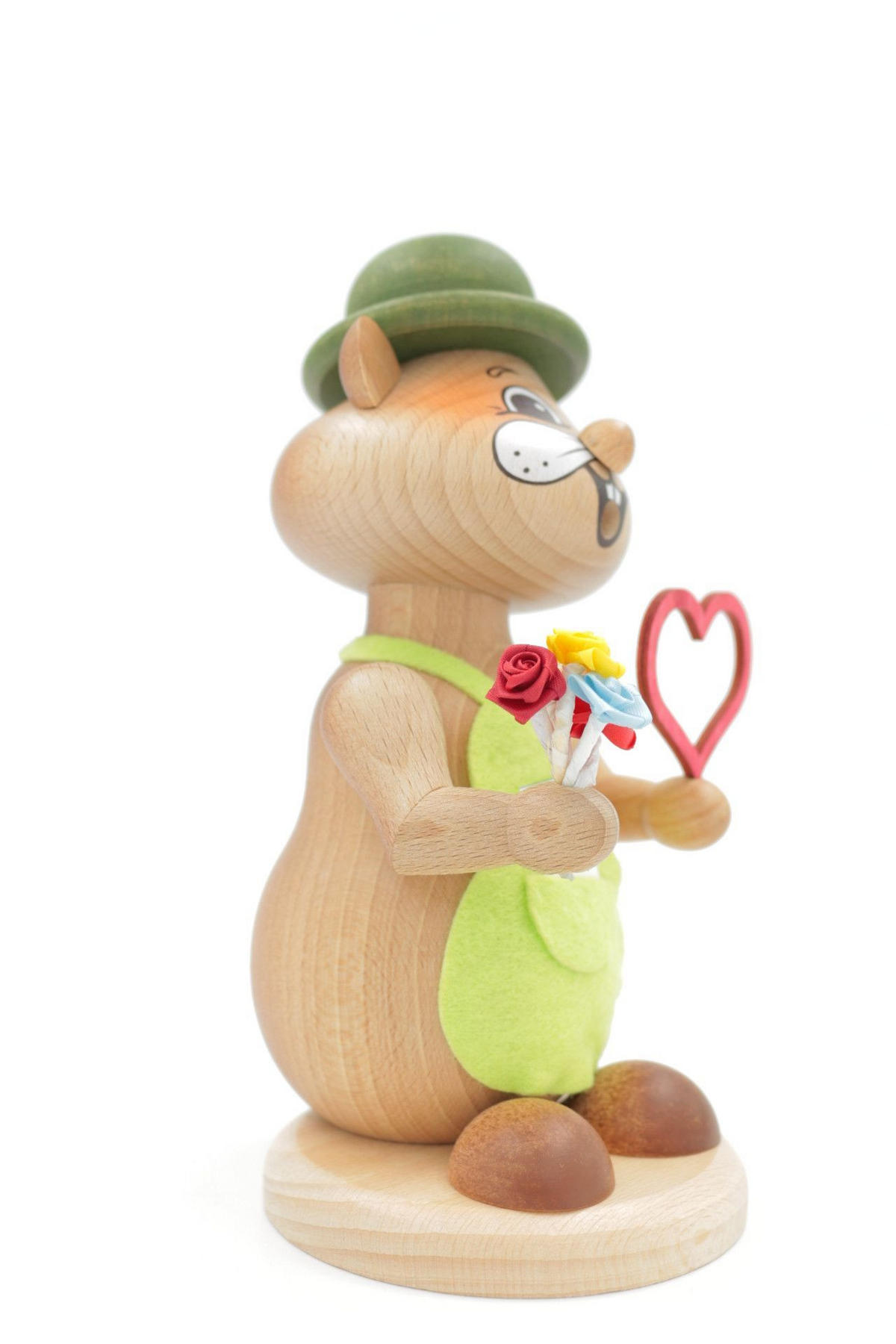 RAUCHFIGUR Hamster Romantiker 18 cm - Multicolor, Holz (12/18/0.1cm)