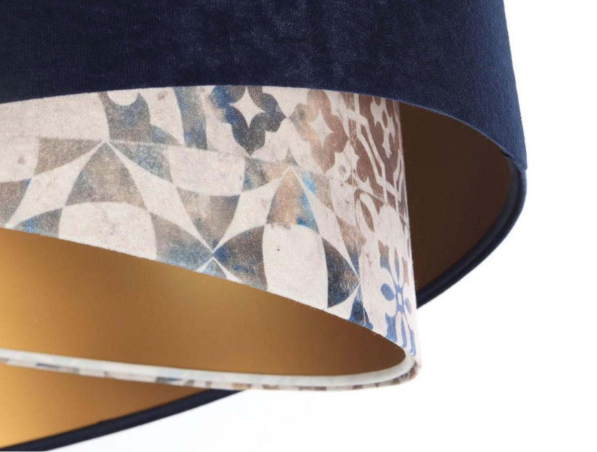 HÄNGELEUCHTE Blau 50/23 cm - Beige, Kunststoff (50/1/23cm) - ONZENO