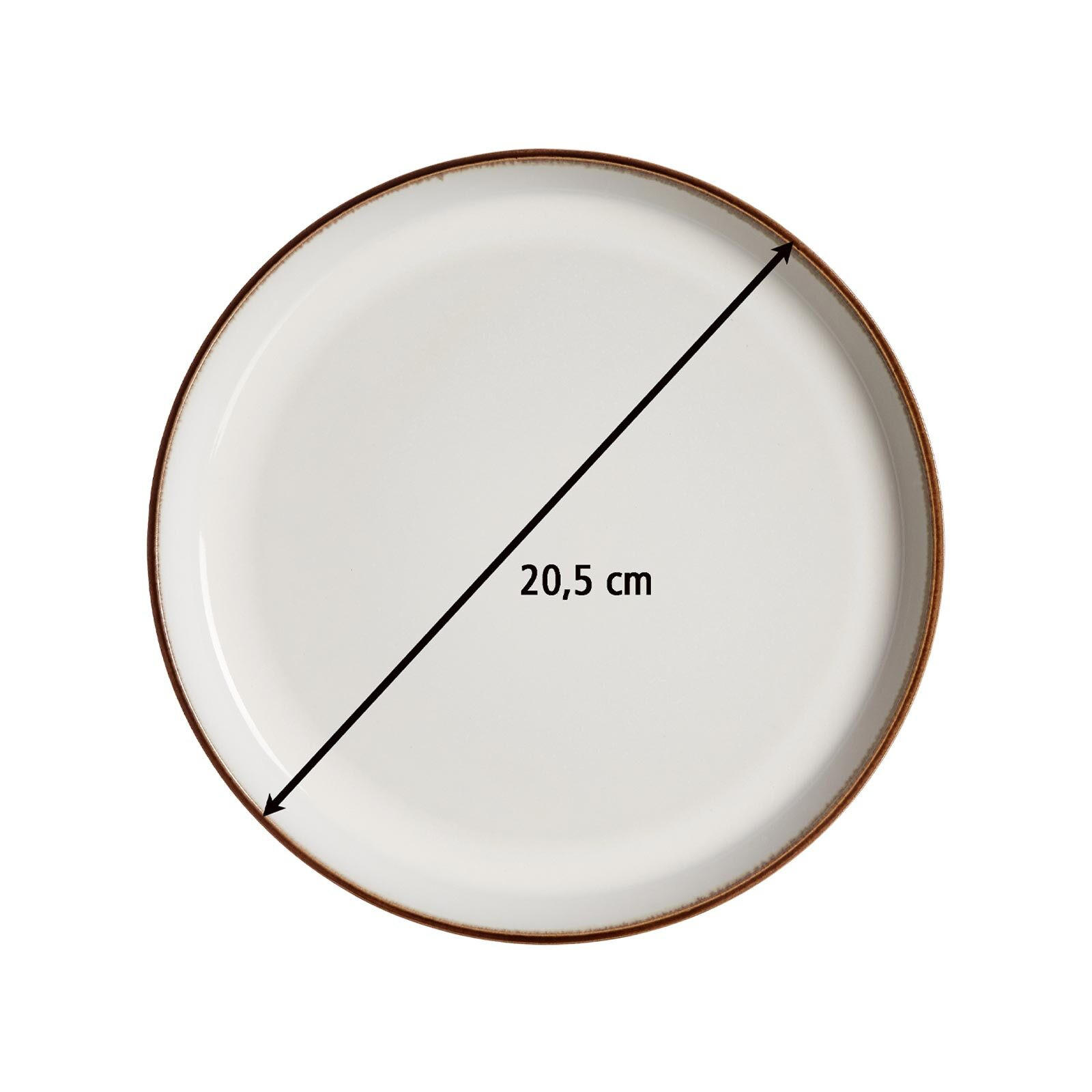 DESSERT-TELLER Visby Grün ø 20,5 cm 8er Set - Grün, Keramik (20.5cm) - Ritzenhoff Breker