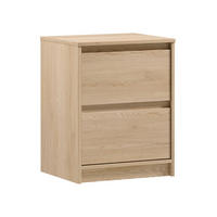 NACHTTISCH Mormanno 2S Eiche Cremona – klassisches Design im Holzdekor - Eichefarben, Holzwerkstoff (47/59.5/40cm) - AX Living