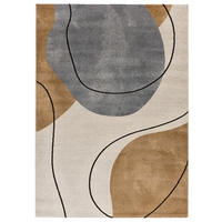 WEBTEPPICH Braun New York 140/200 cm - Beige/Braun, Naturmaterialien/Textil (140/200cm) - Atticgo