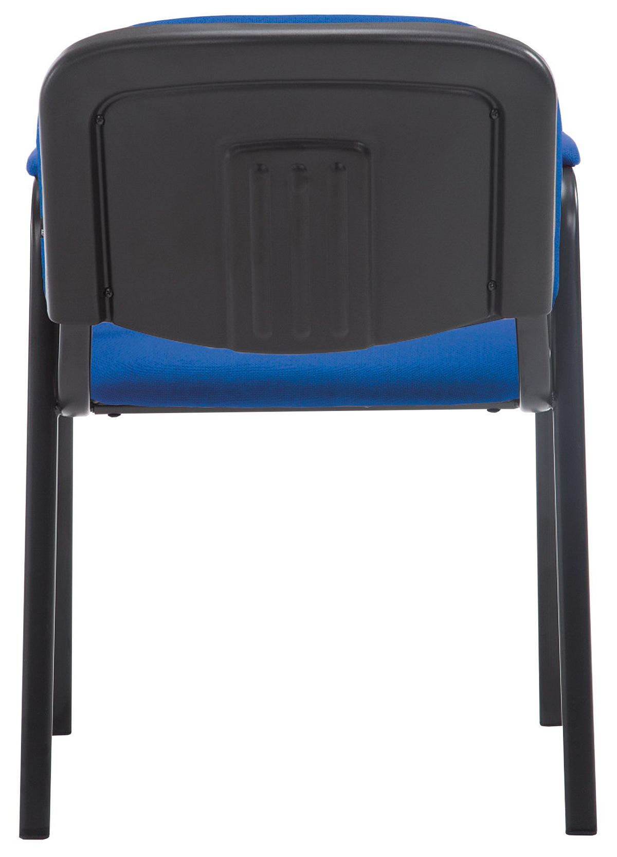 BESUCHERSTUHL Stoff blau - Blau/Schwarz, Textil/Metall (53/79/55cm) - CLP