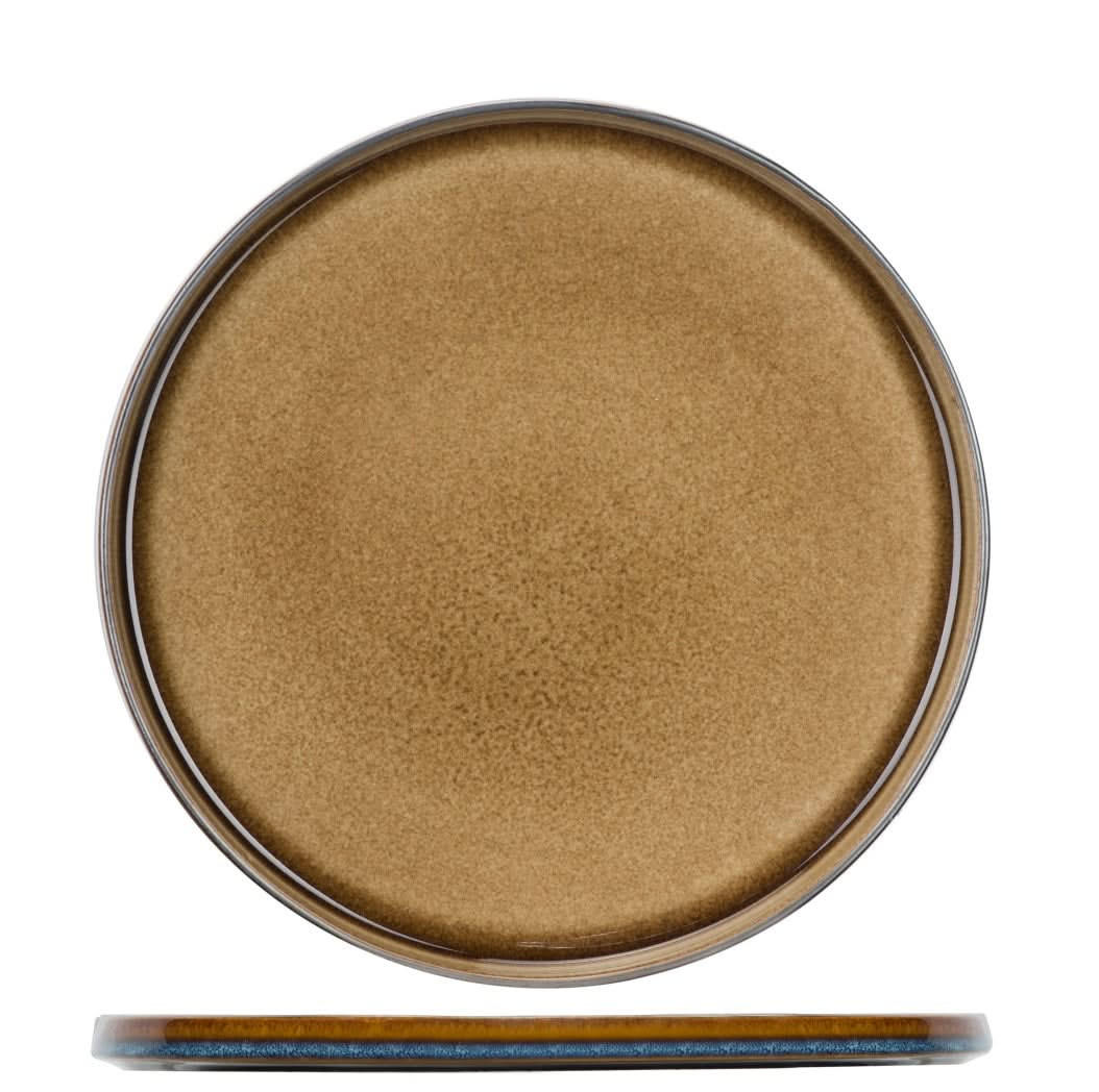 SPEISETELLER Quintana Amber ø 28 cm - Braun, Keramik (27.5cm) - Cosy & Trendy