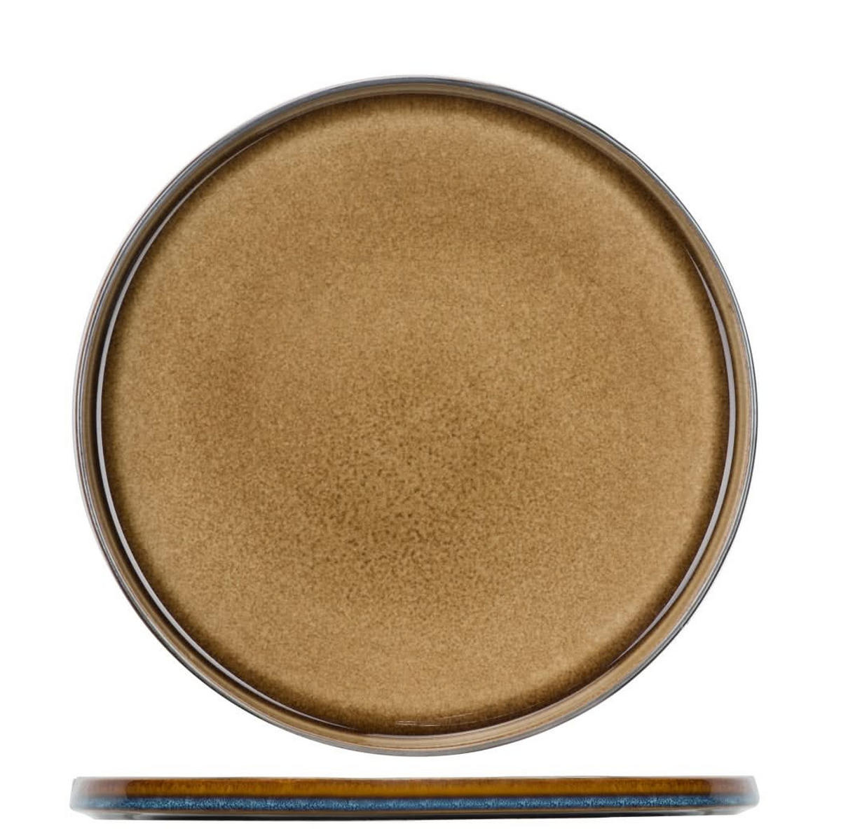 SPEISETELLER Quintana Amber ø 28 cm - Braun, Keramik (27.5cm) - Cosy & Trendy
