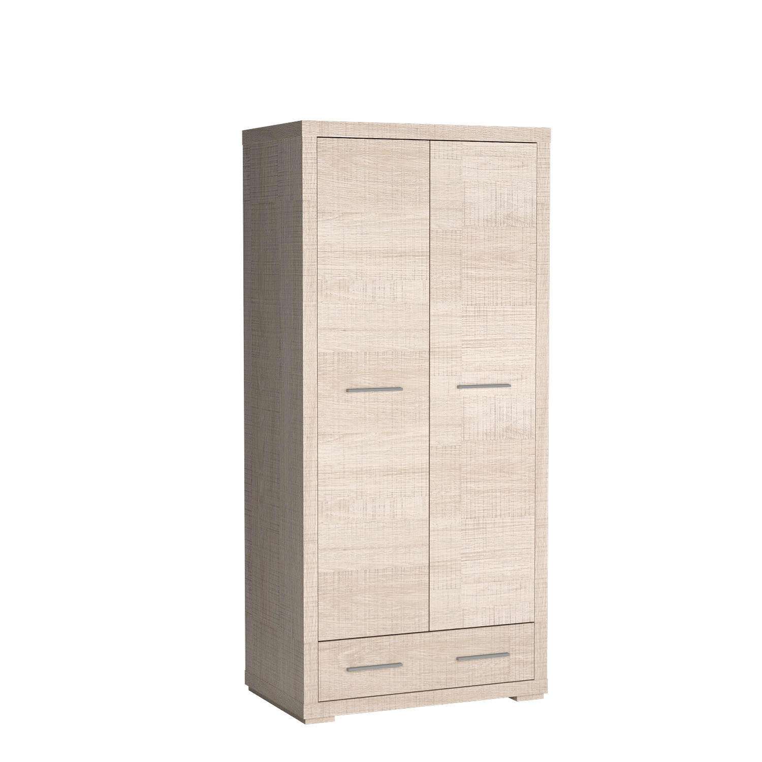 DREHTÜRENSCHRANK SALERNO 88/192/54 cm 2-türig Eichefarben - Eichefarben, Holzwerkstoff (88/192/54cm) - MASSENO