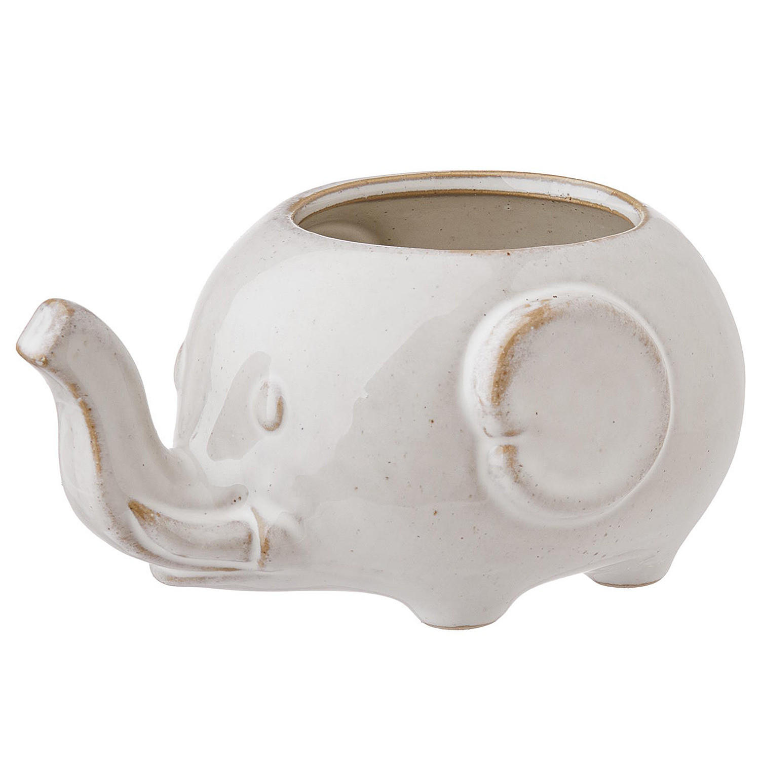 BLUMENÜBERTOPF (2er Set) Jungle - Beige, Keramik (8cm) - Butlers