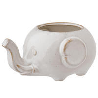 BLUMENÜBERTOPF (2er Set) Jungle - Beige, Keramik (8cm) - Butlers