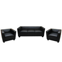 SOFAGARNITUR Schwarz - Schwarz, Textil (450/70/200cm) - MCW