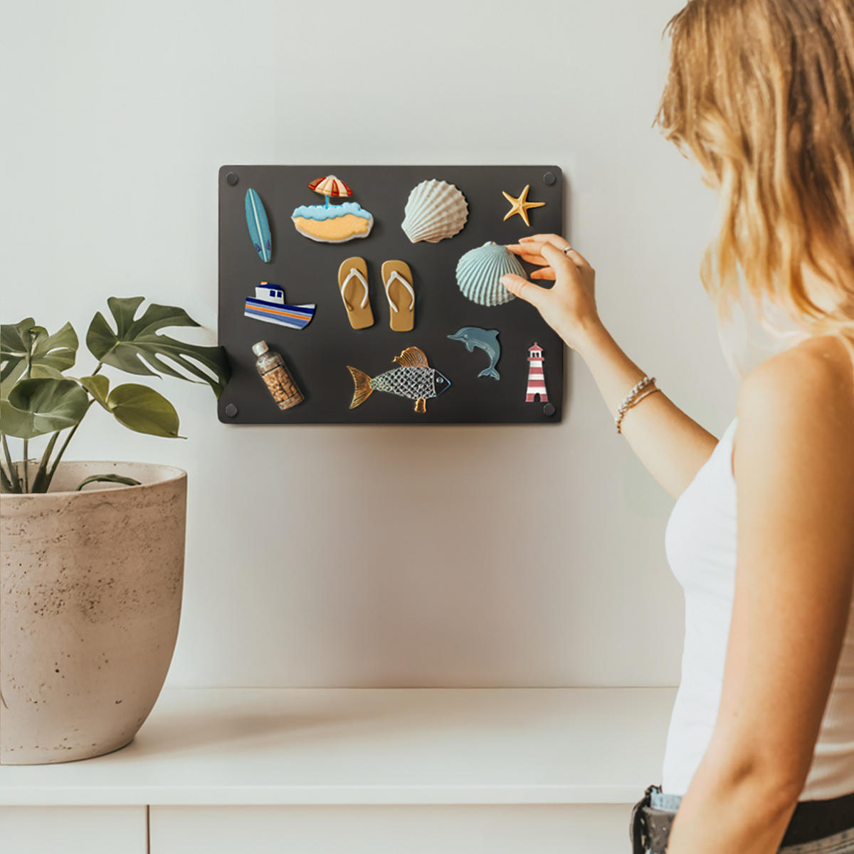 TAFEL magnetische 40x30 cm - Schwarz, Metall (30/40/0.1cm) - Wallfluent