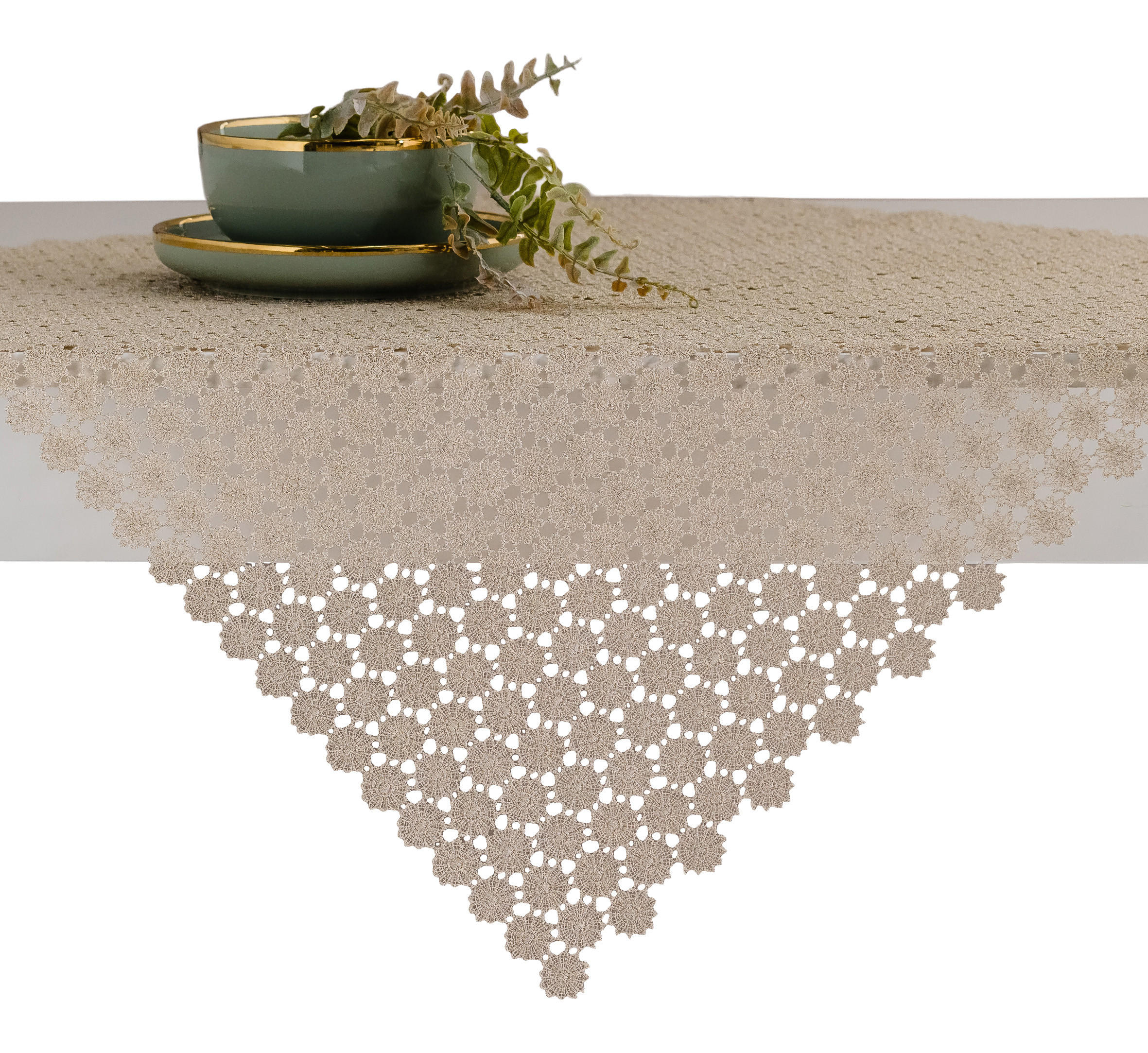 TISCHDECKE Douglasa - Goldfarben, Textil (80/80/1cm) - home&you