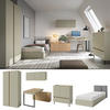 JUGENDZIMMER Laris Set A mit Bett 90 x 200 - Eukalyptus / Eiche Baltic Dune - Eukalyptusholzfarben/Eichefarben, Holzwerkstoff/Metall (90/50/195cm) - QMM TraumMöbel