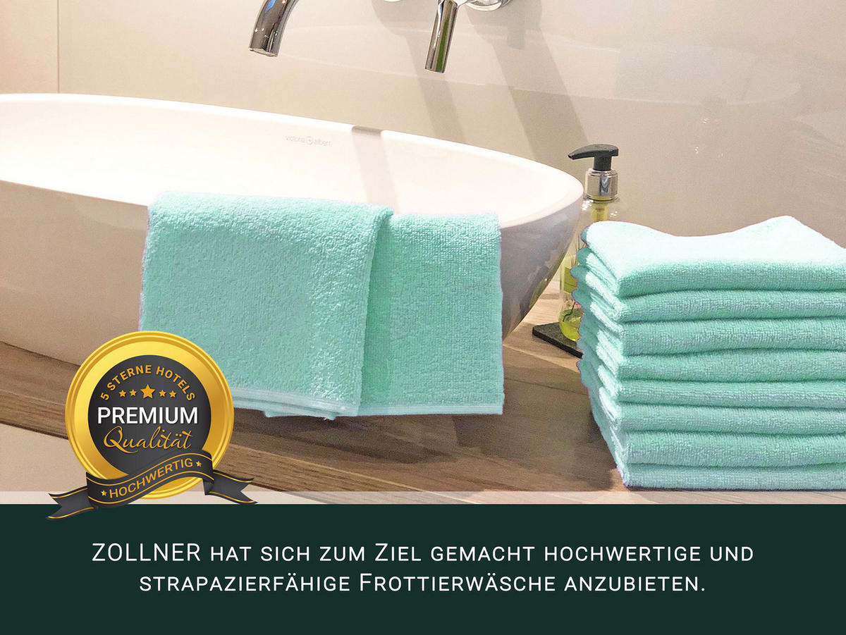 SEIFTÜCHER, 10er-Set, 30x30 cm, 100% Baumwolle, Grün - Grün, Textil (30/30cm) - Zollner