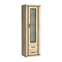 VITRINE Dallas D-16 58 x 192 x 45 cm Eiche Sonoma - Sonoma Eiche, Glas/Holzwerkstoff (58/192/45cm) - Koseto