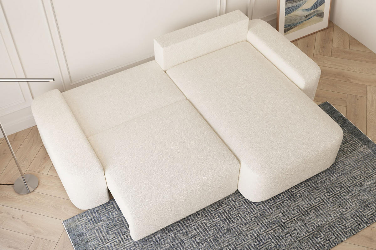 ECKSOFA - Universale Ecksofa Lisbon - Weiß (Anthology 1) - Weiß, Holzwerkstoff (270/180cm) - Möblo