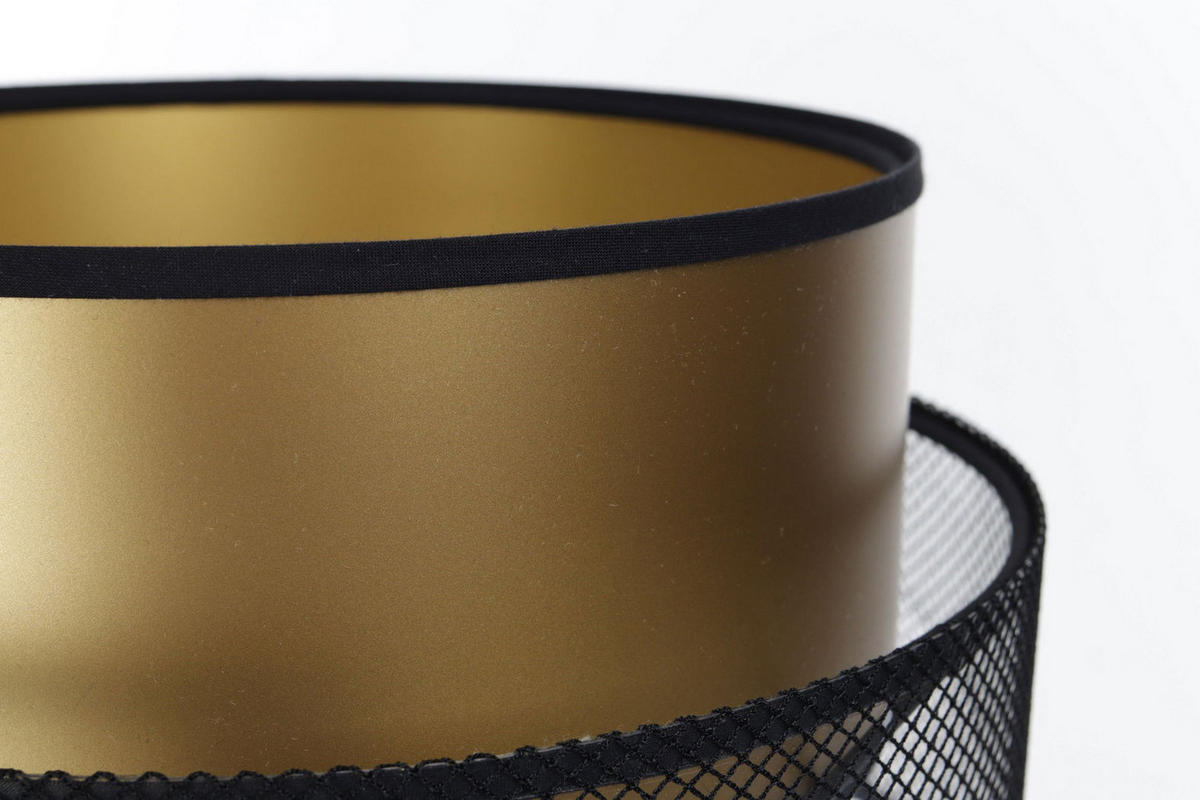 TISCHLAMPE Gold 30/45 cm - Schwarz, Kunststoff (30/0.7/45cm) - ONZENO