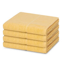 HANDTUCH Pearl 4er-Set - Gelb, Textil (50/100cm) - MÖVE