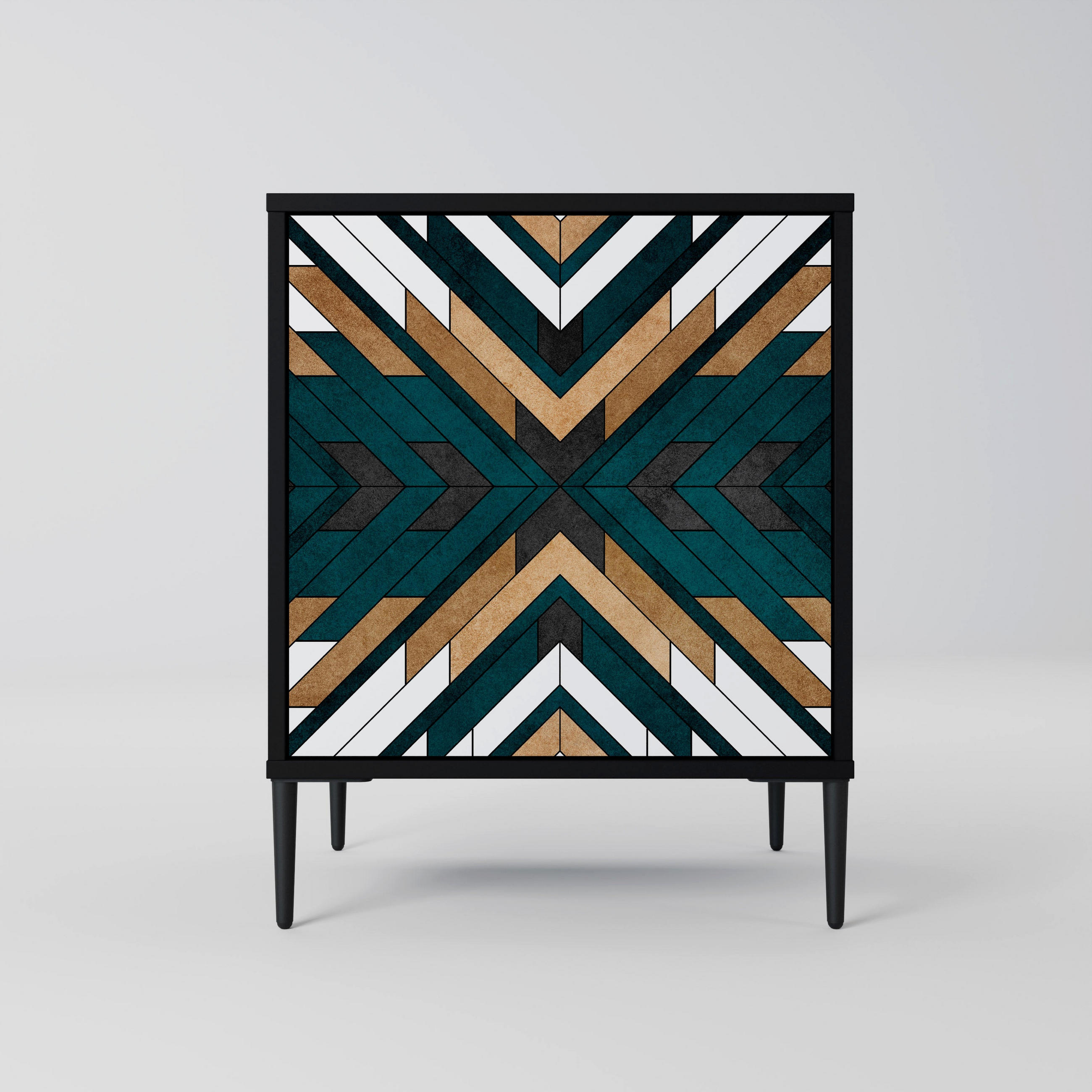 SpaceRebels Sideboard Schwarz 57.5x72.5x42 cm