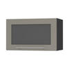 KLAPPHÄNGESCHRANK Kvantum W4BS/60 Beige Matt / Schwarz Matt 60 / 32,5 / 36cm - Beige/Schwarz, Holz/Holzwerkstoff (60/36/32.5cm) - Feldmann-Wohnen