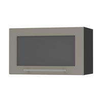 KLAPPHÄNGESCHRANK Kvantum W4BS/60 Beige Matt / Schwarz Matt 60 / 32,5 / 36cm - Beige/Schwarz, Holz/Holzwerkstoff (60/36/32.5cm) - Feldmann-Wohnen