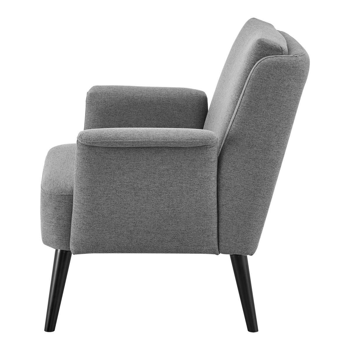 POLSTERSESSEL Edling Textil Grau - Grau, Textil (73/83/75cm) - [en.casa]
