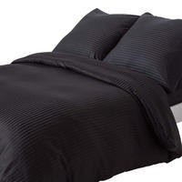 BETTWÄSCHE Damast Fadendichte 330 - Schwarz, Textil (240/220cm) - Homescapes