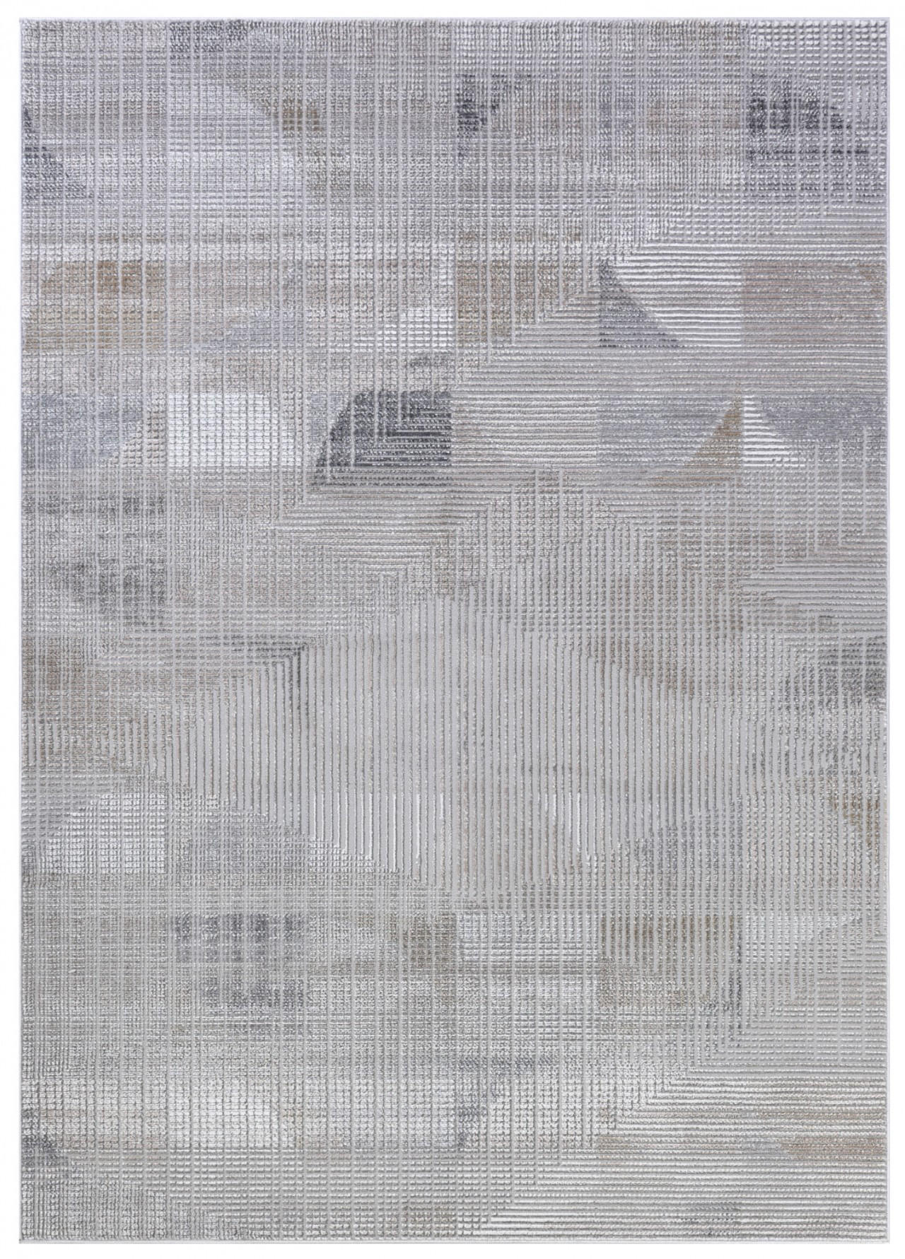 KOBEREC hnědý grafitový šedý - 80 x 150 cm - světle šedá, textil (80/150cm) - Mazovia