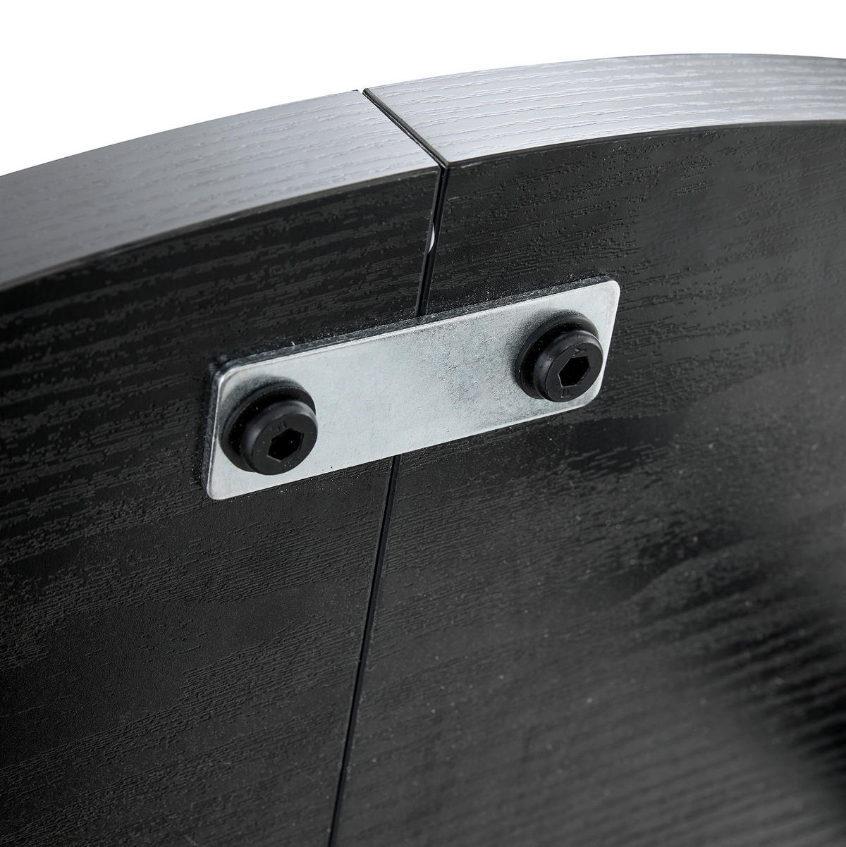 ESSTISCH 100/100/77 cm Schwarz aus MDF und Metall mit Stauraumregal - Schwarz, Holzwerkstoff (100/100/77cm) - OKMYHOME