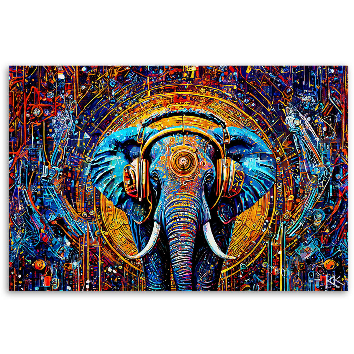 KUNSTDRUCK Bunt 120/80 cm - Multicolor, Textil (120/80cm) - KUNSTLOFT