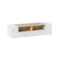 TV-ELEMENT Tania 4 Türen Weiß/Eiche - Weiß, Holzwerkstoff (138/36/42cm) - VS Venta-stock