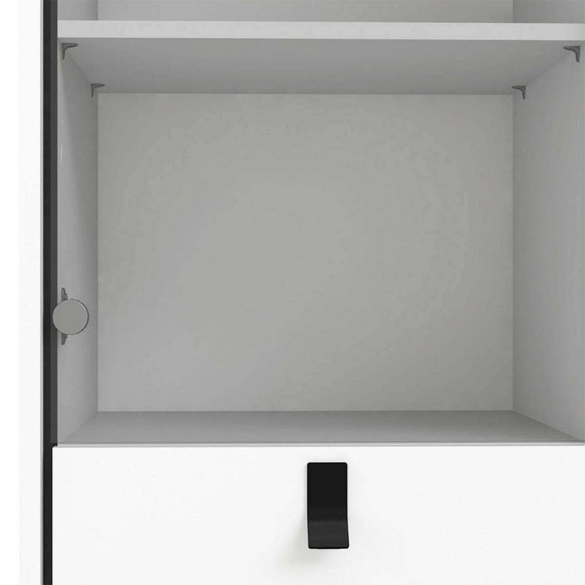 VITRINE Rye Weiß 102/40/162 cm - Weiß, Holzwerkstoff (102/162/40cm) - ebuy24
