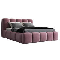 POLSTERBETT SONIC mit Matratze H2 140x200 Rosa - Rosa, Textil (140/200cm) - A&J MöbelLand