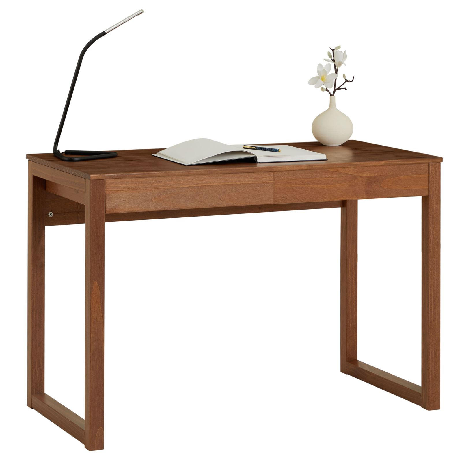 SCHREIBTISCH NOAH - Kastanienfarben, Holz (54/110/75cm) - IDIMEX