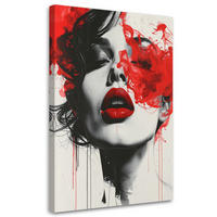 LEINWANDBILD Menschen & Charaktere 70x100cm - Rot, Textil (70/100cm) - Feeby