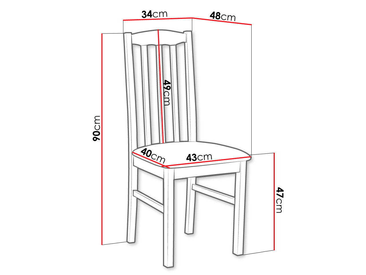 Thumbnail - Mirjan24 Stuhl, Weiß, Grün, Holz, Buche, 1-Sitzer, 43x90x48 cm, Esszimmer, Stühle, Esszimmerstühle, Vierfußstühle