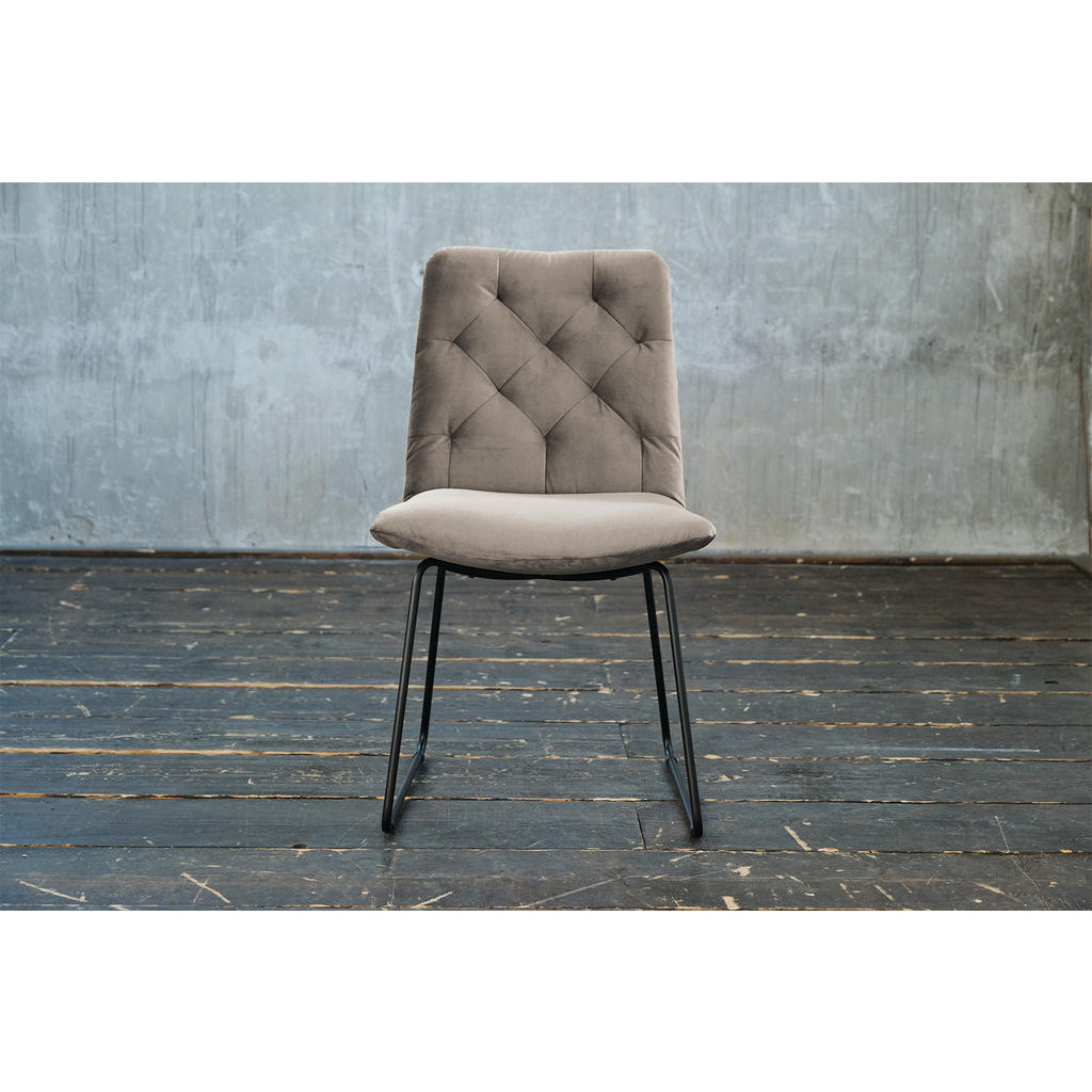 Thumbnail - Kawola Stuhl, Hellgrau, Textil, 52x87x66 cm, Esszimmer, Stühle, Esszimmerstühle