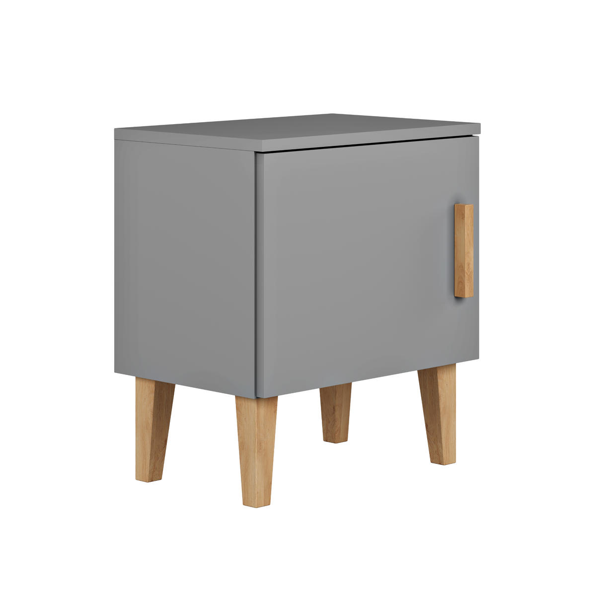 KINDER-NACHTTISCH Kubi 34/50/56 - Grau, Holzwerkstoff (34/50/56cm) - Kocot Kids