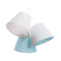 HÄNGELEUCHTE Blau 26/19 cm - Blau/Weiß, Kunststoff (26/0.8/19cm) - ONZENO