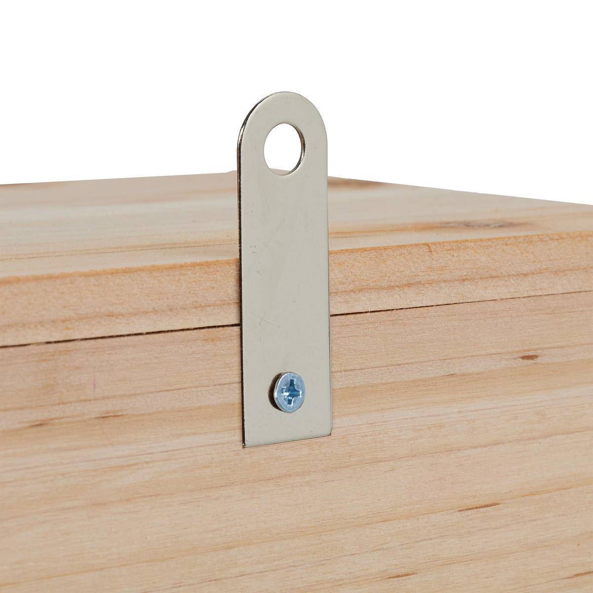 NISTKASTEN - Hellbraun, Holz/Metall (43.5/22/15cm) - Relaxdays