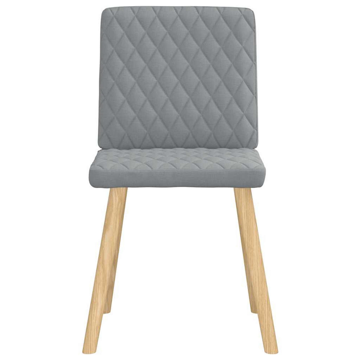 ESSZIMMERSTÜHLE 2 Stk. Hellgrau Stoff 45*54*86cm - Grau, Metall (45/86/54cm) - ZMH