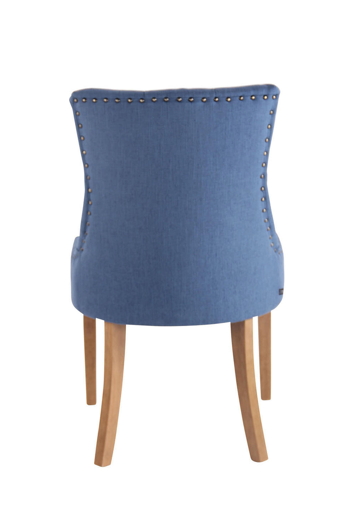 ESSZIMMERSTUHL Aboli Stoff, antik-hell Blau - Blau/Hellbraun, Holz/Textil (55/92/58cm) - TPFLiving