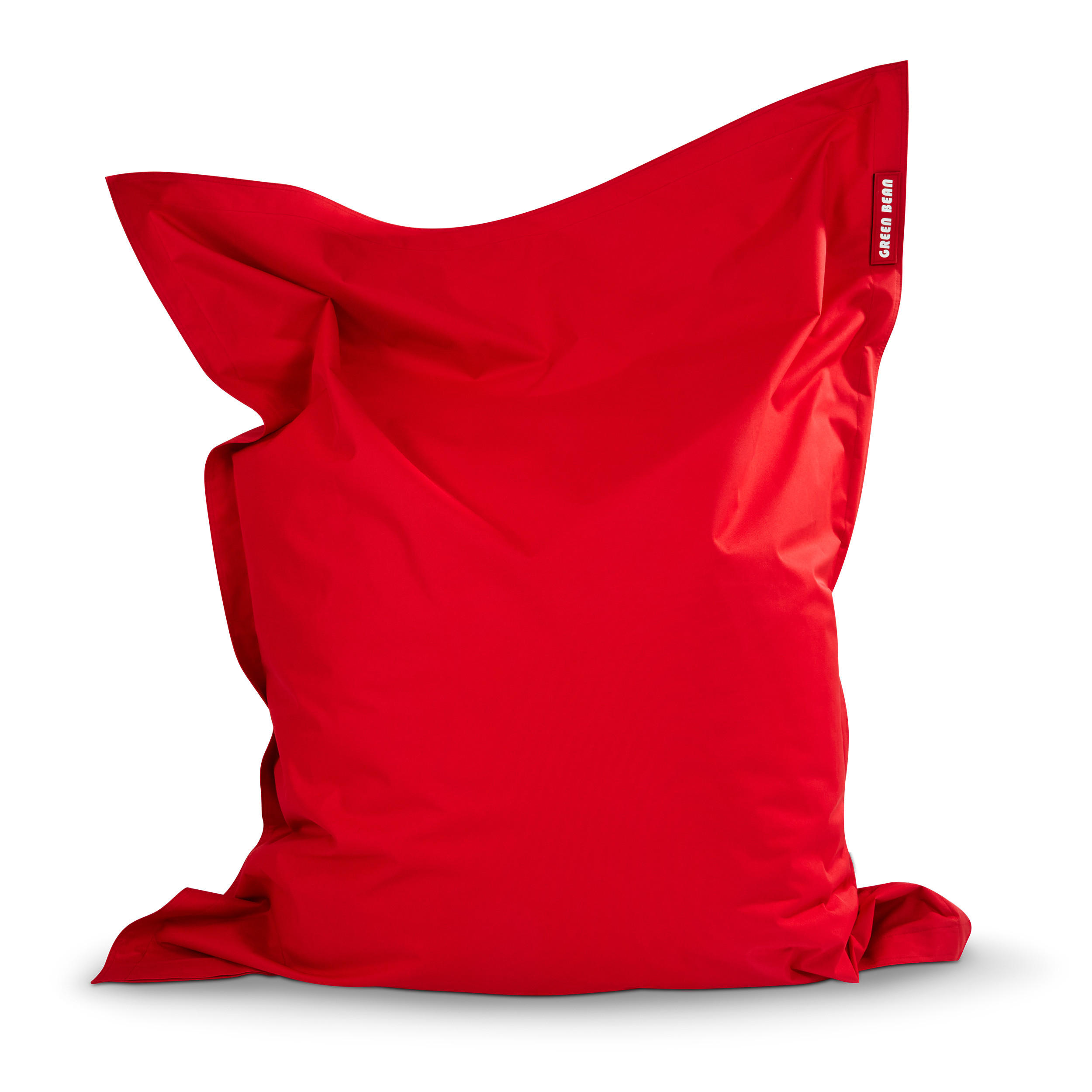 SITZSACK XXL "Square" 140x180cm - 380 L - Rot, Textil (140/25/180cm) - Green Bean