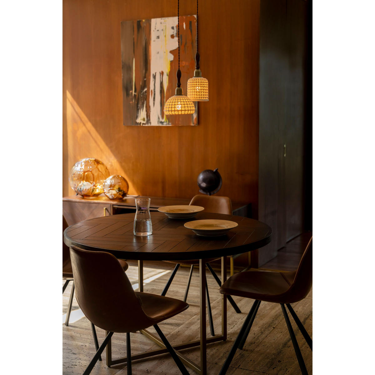 ESSTISCH Class Rund 120 cm - Braun, Holz (120/120/75cm) - Dutchbone