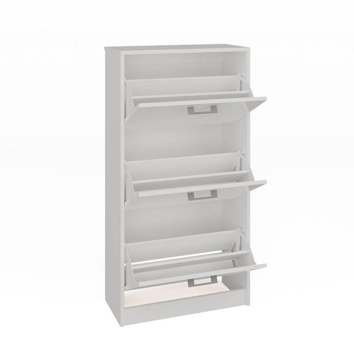 DULAP PENTRU ÎNCĂLȚĂMINTE Alb 60/116/28 - alb, compozit lemnos (60/116/28cm) - RAUMHIRSCH FURNITURE
