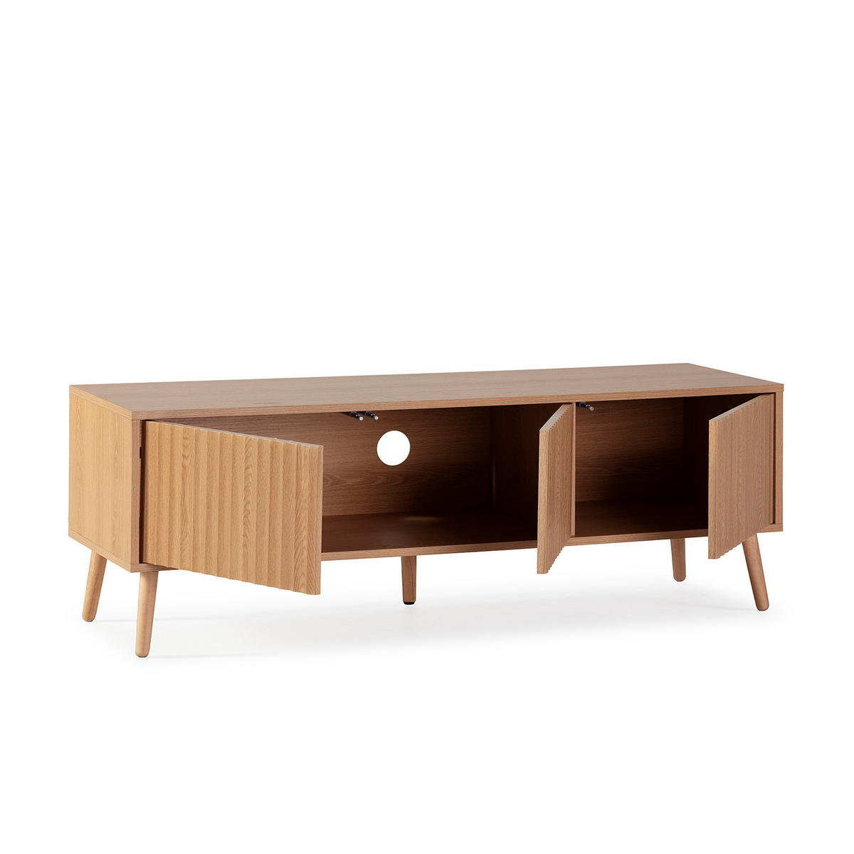 TV-ELEMENT Lluvia 3 Türen Eiche farbe - Honigeiche, Holzwerkstoff (130/45/40cm) - VS Venta-stock
