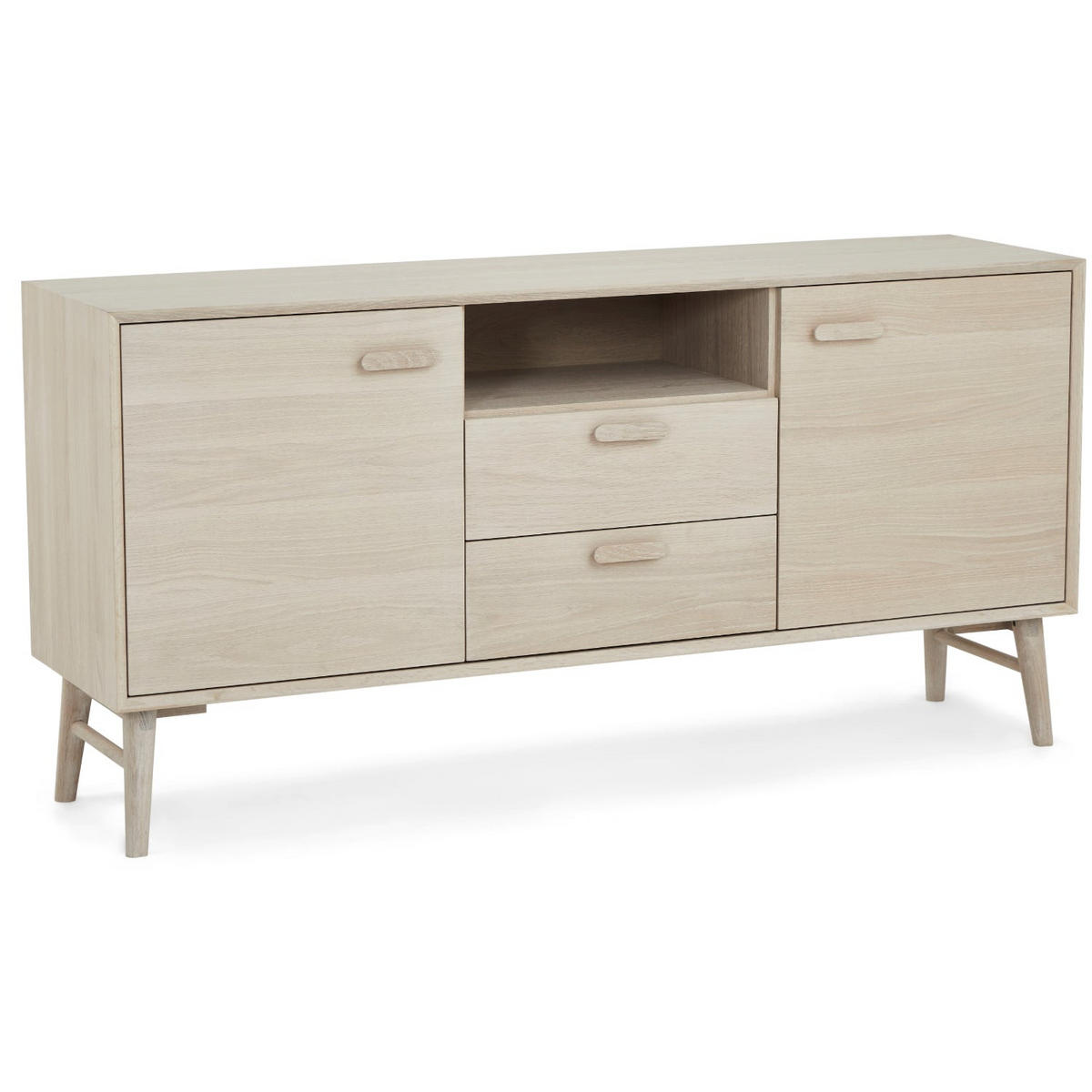 SIDEBOARD Eiche massiv - Eichefarben, Holz/Holzwerkstoff (160/79/42cm) - Furnhouse