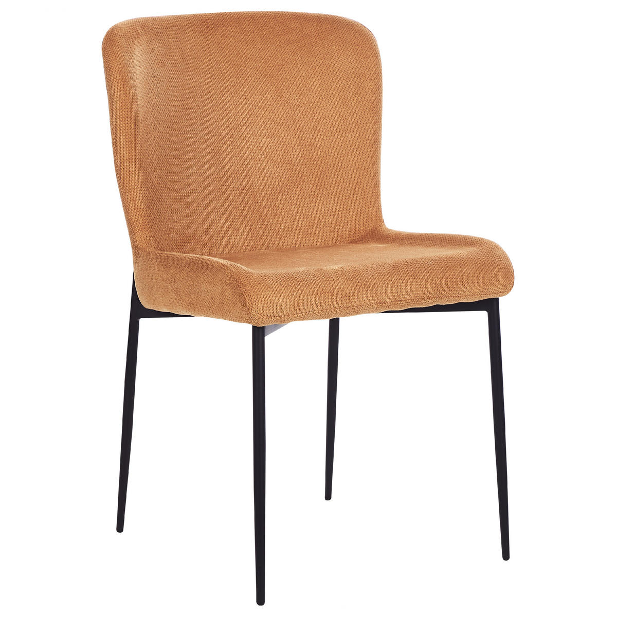 ÉTKEZŐSZÉK 2 darabos Szett Kárpit Narancssárga Ada - narancssárga, textil/fém (49/82/48cm) - Beliani