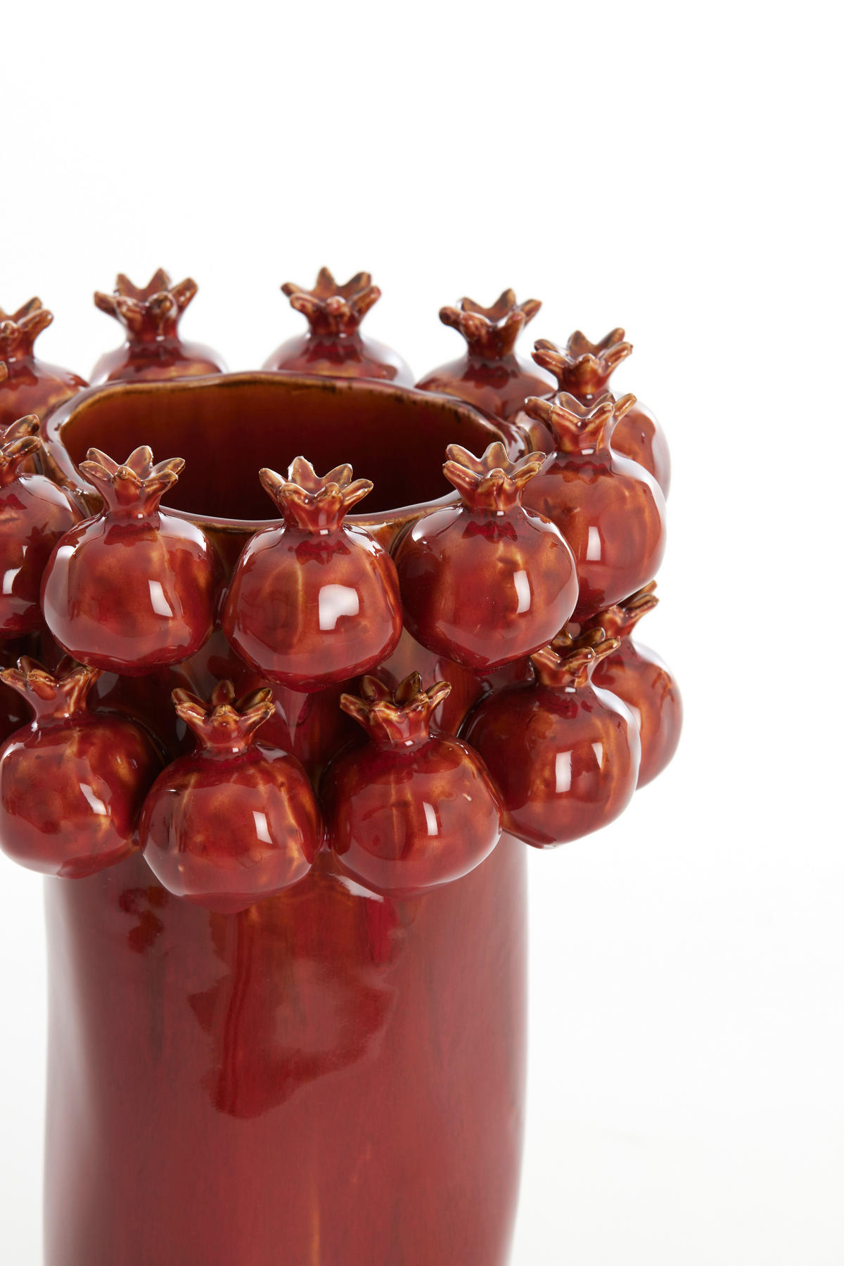 VASE Granatapfelrot Ø20/29,5 cm - Rot, Keramik (29.5cm) - Light & Living