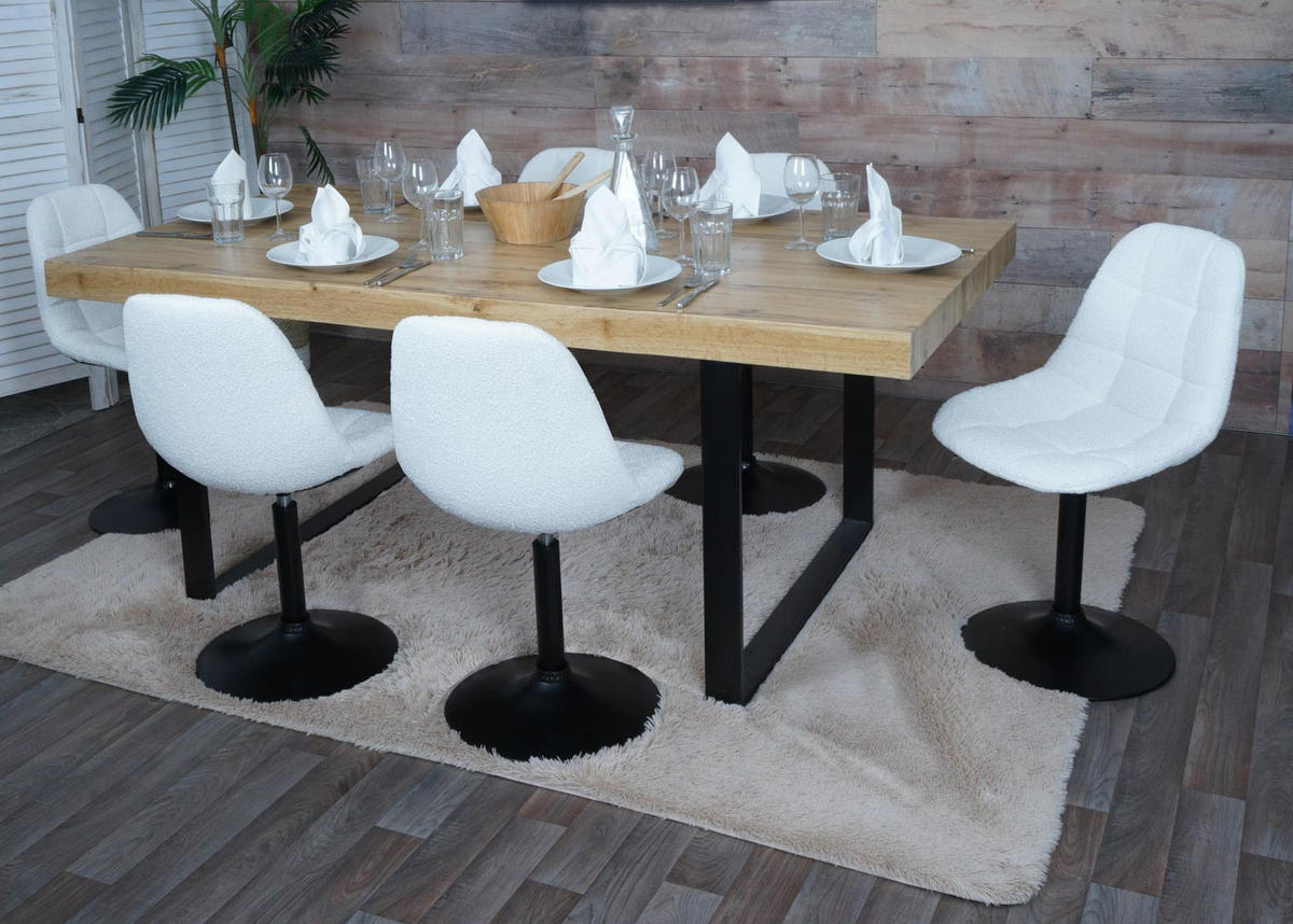 ESSZIMMERSTUHL Cremeweiß - Creme/Weiß, Textil (47/83/43cm) - MCW