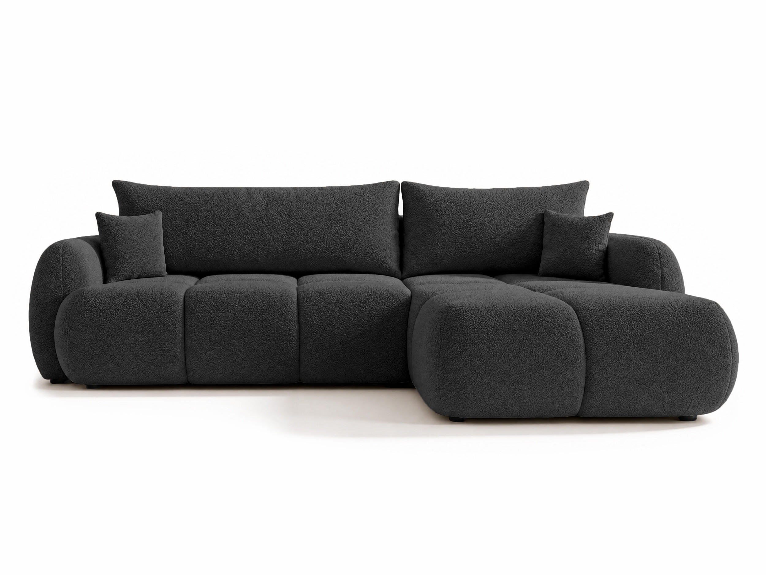 ECKSOFA Loria, Seite: Rechts - Schwarz, Holz/Kunststoff (183/273cm) - Sofnet