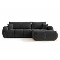 ECKSOFA Loria, Seite: Rechts - Schwarz, Holz/Kunststoff (183/273cm) - Sofnet